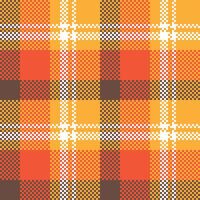 Plaid Pattern Seamless. Tartan Seamless Pattern Seamless Tartan Illustration Set for Scarf, Blanket, Other Modern Spring Summer Autumn Winter Holiday Fabric Print. vector