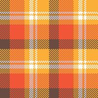 Plaid Pattern Seamless. Tartan Seamless Pattern Seamless Tartan Illustration Set for Scarf, Blanket, Other Modern Spring Summer Autumn Winter Holiday Fabric Print. vector