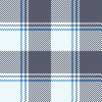 Plaid Pattern Seamless. Traditional Scottish Checkered Background. Traditional Scottish Woven Fabric. Lumberjack Shirt Flannel Textile. Pattern Tile Swatch Included. vector