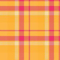 Tartan Seamless Pattern. Sweet Pastel Plaid Pattern for Scarf, Dress, Skirt, Other Modern Spring Autumn Winter Fashion Textile Design. vector