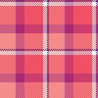 Scottish Tartan Seamless Pattern. Checkerboard Pattern Template for Design Ornament. Seamless Fabric Texture. vector