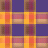 Tartan Plaid Seamless Pattern. Checker Pattern. Template for Design Ornament. Seamless Fabric Texture. vector