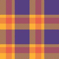 Tartan Plaid Seamless Pattern. Checker Pattern. Template for Design Ornament. Seamless Fabric Texture. vector