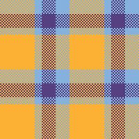 Tartan Plaid Seamless Pattern. Checker Pattern. Traditional Scottish Woven Fabric. Lumberjack Shirt Flannel Textile. Pattern Tile Swatch Included. vector