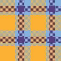 Tartan Plaid Seamless Pattern. Checker Pattern. Traditional Scottish Woven Fabric. Lumberjack Shirt Flannel Textile. Pattern Tile Swatch Included. vector