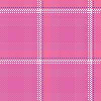 Tartan Plaid Seamless Pattern. Checkerboard Pattern. Traditional Scottish Woven Fabric. Lumberjack Shirt Flannel Textile. Pattern Tile Swatch Included. vector