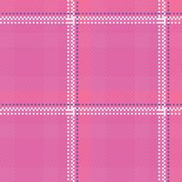 Tartan Plaid Seamless Pattern. Checkerboard Pattern. Traditional Scottish Woven Fabric. Lumberjack Shirt Flannel Textile. Pattern Tile Swatch Included. vector