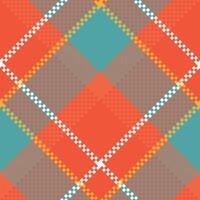 Tartan Pattern Seamless. Sweet Checkerboard Pattern Seamless Tartan Illustration Set for Scarf, Blanket, Other Modern Spring Summer Autumn Winter Holiday Fabric Print. vector