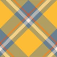 Tartan Seamless Pattern. Traditional Scottish Checkered Background. Traditional Scottish Woven Fabric. Lumberjack Shirt Flannel Textile. Pattern Tile Swatch Included. vector