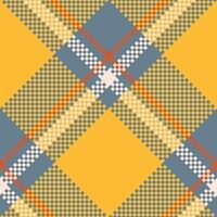 Tartan Seamless Pattern. Traditional Scottish Checkered Background. Traditional Scottish Woven Fabric. Lumberjack Shirt Flannel Textile. Pattern Tile Swatch Included. vector