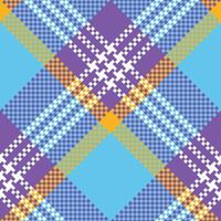 Plaids Pattern Seamless. Scottish Plaid, Template for Design Ornament. Seamless Fabric Texture. vector