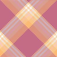 Plaid Pattern Seamless. Checker Pattern Traditional Scottish Woven Fabric. Lumberjack Shirt Flannel Textile. Pattern Tile Swatch Included. vector