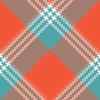 Plaid Pattern Seamless. Scottish Tartan Pattern Template for Design Ornament. Seamless Fabric Texture. vector