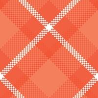 Plaid Pattern Seamless. Gingham Patterns Traditional Scottish Woven Fabric. Lumberjack Shirt Flannel Textile. Pattern Tile Swatch Included. vector
