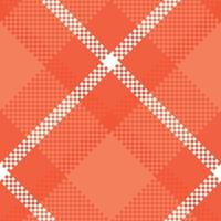 Plaid Pattern Seamless. Gingham Patterns Traditional Scottish Woven Fabric. Lumberjack Shirt Flannel Textile. Pattern Tile Swatch Included. vector