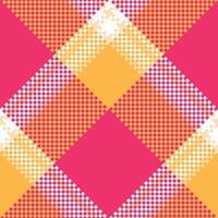 Scottish Tartan Pattern. Tartan Seamless Pattern Seamless Tartan Illustration Set for Scarf, Blanket, Other Modern Spring Summer Autumn Winter Holiday Fabric Print. vector