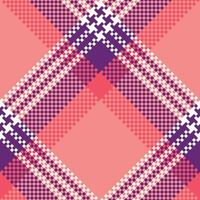 Scottish Tartan Seamless Pattern. Checkerboard Pattern Traditional Scottish Woven Fabric. Lumberjack Shirt Flannel Textile. Pattern Tile Swatch Included. vector