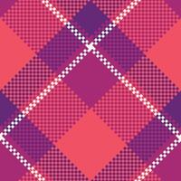 Scottish Tartan Seamless Pattern. Checker Pattern Traditional Scottish Woven Fabric. Lumberjack Shirt Flannel Textile. Pattern Tile Swatch Included. vector