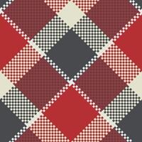 Tartan Pattern Seamless. Traditional Scottish Checkered Background. Traditional Scottish Woven Fabric. Lumberjack Shirt Flannel Textile. Pattern Tile Swatch Included. vector