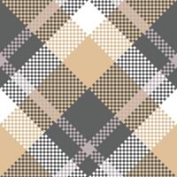 Tartan Pattern Seamless. Abstract Check Plaid Pattern Seamless Tartan Illustration Set for Scarf, Blanket, Other Modern Spring Summer Autumn Winter Holiday Fabric Print. vector