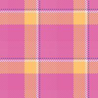 Tartan Seamless Pattern. Sweet Pastel Plaid Pattern for Scarf, Dress, Skirt, Other Modern Spring Autumn Winter Fashion Textile Design. vector