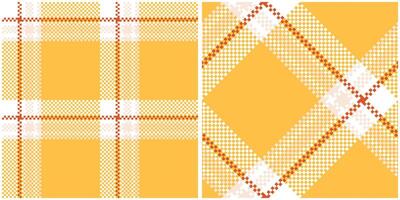 Tartan Seamless Pattern. Traditional Scottish Checkered Background. Seamless Tartan Illustration Set for Scarf, Blanket, Other Modern Spring Summer Autumn Winter Holiday Fabric Print. vector