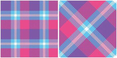 Plaids Pattern Seamless. Scottish Tartan Pattern Seamless Tartan Illustration Set for Scarf, Blanket, Other Modern Spring Summer Autumn Winter Holiday Fabric Print. vector