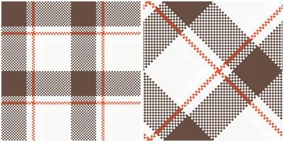 Tartan Pattern Seamless. Sweet Plaid Pattern Template for Design Ornament. Seamless Fabric Texture. vector