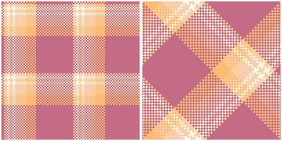 Plaid Pattern Seamless. Checker Pattern Traditional Scottish Woven Fabric. Lumberjack Shirt Flannel Textile. Pattern Tile Swatch Included. vector