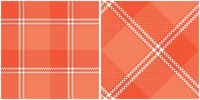 Plaid Pattern Seamless. Tartan Seamless Pattern Traditional Scottish Woven Fabric. Lumberjack Shirt Flannel Textile. Pattern Tile Swatch Included. vector