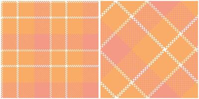 Plaid Patterns Seamless. Gingham Patterns Seamless Tartan Illustration Set for Scarf, Blanket, Other Modern Spring Summer Autumn Winter Holiday Fabric Print. vector