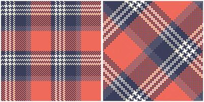 Plaid Patterns Seamless. Scottish Tartan Pattern Seamless Tartan Illustration Set for Scarf, Blanket, Other Modern Spring Summer Autumn Winter Holiday Fabric Print. vector