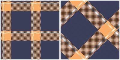 Plaid Patterns Seamless. Classic Plaid Tartan Seamless Tartan Illustration Set for Scarf, Blanket, Other Modern Spring Summer Autumn Winter Holiday Fabric Print. vector