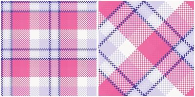 Plaid Patterns Seamless. Classic Scottish Tartan Design. Seamless Tartan Illustration Set for Scarf, Blanket, Other Modern Spring Summer Autumn Winter Holiday Fabric Print. vector