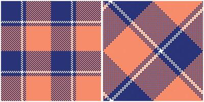 Plaid Patterns Seamless. Abstract Check Plaid Pattern Seamless. Tartan Illustration Set for Scarf, Blanket, Other Modern Spring Summer Autumn Winter Holiday Fabric Print. vector