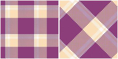 Scottish Tartan Pattern. Checkerboard Pattern Traditional Scottish Woven Fabric. Lumberjack Shirt Flannel Textile. Pattern Tile Swatch Included. vector