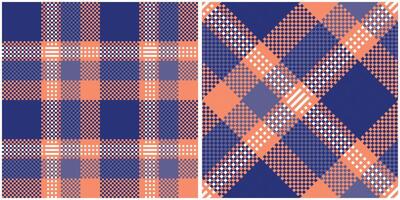 Scottish Tartan Pattern. Plaid Patterns Seamless Seamless Tartan Illustration Set for Scarf, Blanket, Other Modern Spring Summer Autumn Winter Holiday Fabric Print. vector