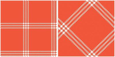 Tartan Pattern Seamless. Sweet Checker Pattern Seamless Tartan Illustration Set for Scarf, Blanket, Other Modern Spring Summer Autumn Winter Holiday Fabric Print. vector