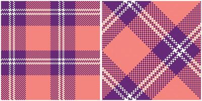 Scottish Tartan Seamless Pattern. Checker Pattern Template for Design Ornament. Seamless Fabric Texture. vector