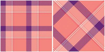 Scottish Tartan Seamless Pattern. Tartan Seamless Pattern Seamless Tartan Illustration Set for Scarf, Blanket, Other Modern Spring Summer Autumn Winter Holiday Fabric Print. vector