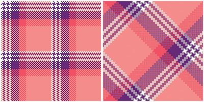 Scottish Tartan Seamless Pattern. Checkerboard Pattern Traditional Scottish Woven Fabric. Lumberjack Shirt Flannel Textile. Pattern Tile Swatch Included. vector
