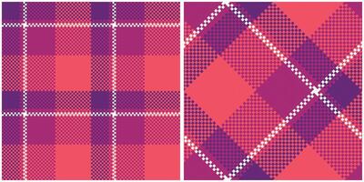 Scottish Tartan Seamless Pattern. Checker Pattern Traditional Scottish Woven Fabric. Lumberjack Shirt Flannel Textile. Pattern Tile Swatch Included. vector