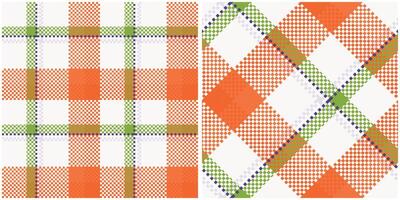 Scottish Tartan Seamless Pattern. Classic Scottish Tartan Design. Seamless Tartan Illustration Set for Scarf, Blanket, Other Modern Spring Summer Autumn Winter Holiday Fabric Print. vector