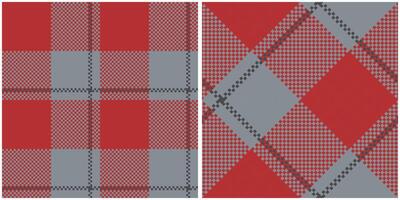 Tartan Pattern Seamless. Pastel Scottish Plaid, Seamless Tartan Illustration Set for Scarf, Blanket, Other Modern Spring Summer Autumn Winter Holiday Fabric Print. vector