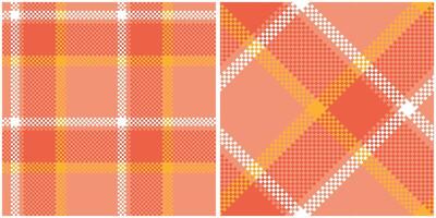 Tartan Plaid Seamless Pattern. Plaid Pattern Seamless. Seamless Tartan Illustration Set for Scarf, Blanket, Other Modern Spring Summer Autumn Winter Holiday Fabric Print. vector