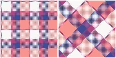 Classic Scottish Tartan Design. Plaids Pattern Seamless. Seamless Tartan Illustration Set for Scarf, Blanket, Other Modern Spring Summer Autumn Winter Holiday Fabric Print. vector