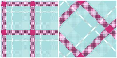 Classic Scottish Tartan Design. Gingham Patterns. Seamless Tartan Illustration Set for Scarf, Blanket, Other Modern Spring Summer Autumn Winter Holiday Fabric Print. vector