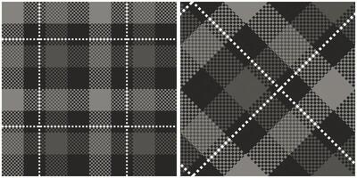 Classic Scottish Tartan Design. Plaid Patterns Seamless. Seamless Tartan Illustration Set for Scarf, Blanket, Other Modern Spring Summer Autumn Winter Holiday Fabric Print. vector