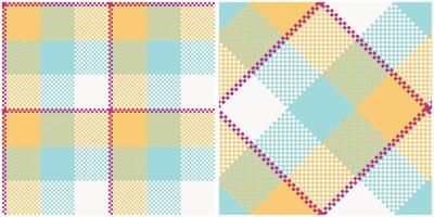 Classic Scottish Tartan Design. Traditional Scottish Checkered Background. Traditional Scottish Woven Fabric. Lumberjack Shirt Flannel Textile. Pattern Tile Swatch Included. vector