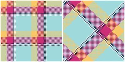 Classic Scottish Tartan Design. Tartan Seamless Pattern. Seamless Tartan Illustration Set for Scarf, Blanket, Other Modern Spring Summer Autumn Winter Holiday Fabric Print. vector